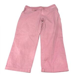 NWT SUNDANCE Women’s Cropped Pink Pants 100% Cotton Size 14